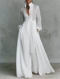 Serena Button-Front Maxi Dress