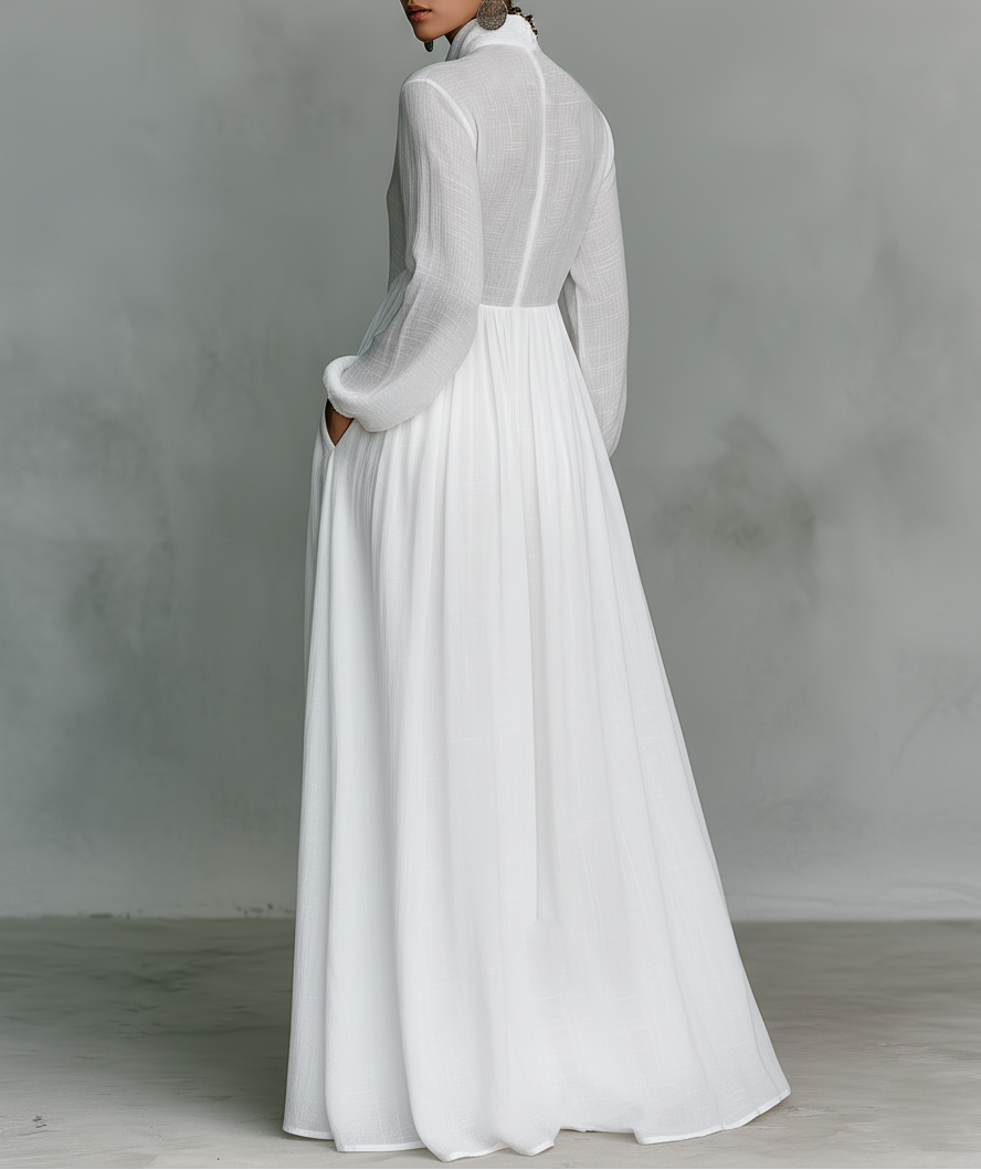 Serena Button-Front Maxi Dress